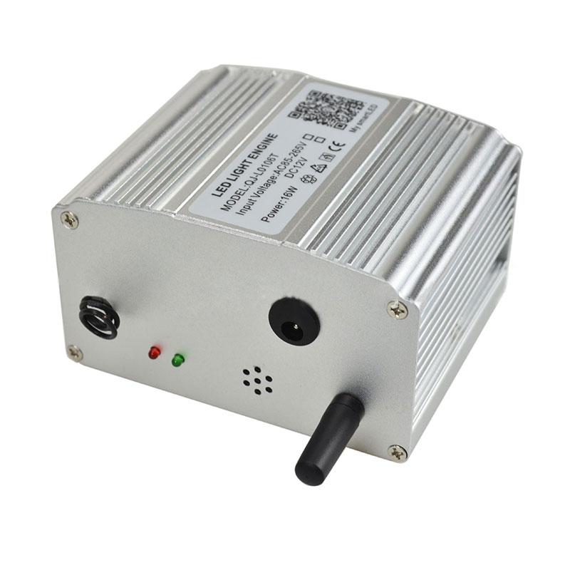 DC12V 16W Double Head Bluetooth & RF Music Twinkle RGBW LED Fiber Optic Illuminator DC12V 16W Double Head Bluetooth & RF Music Twinkle RGBW LED Fiber Optic Illuminator